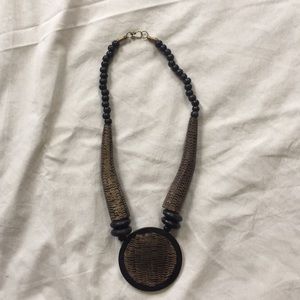 Vintage snake skin necklace.